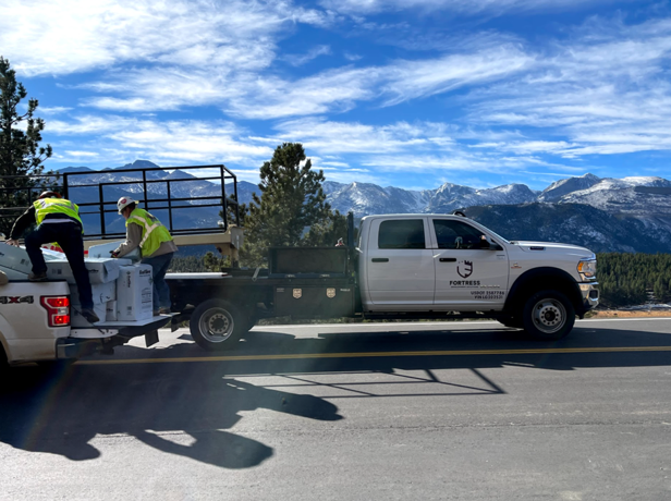 Hydroseed project in the Rocky Mountain National Park